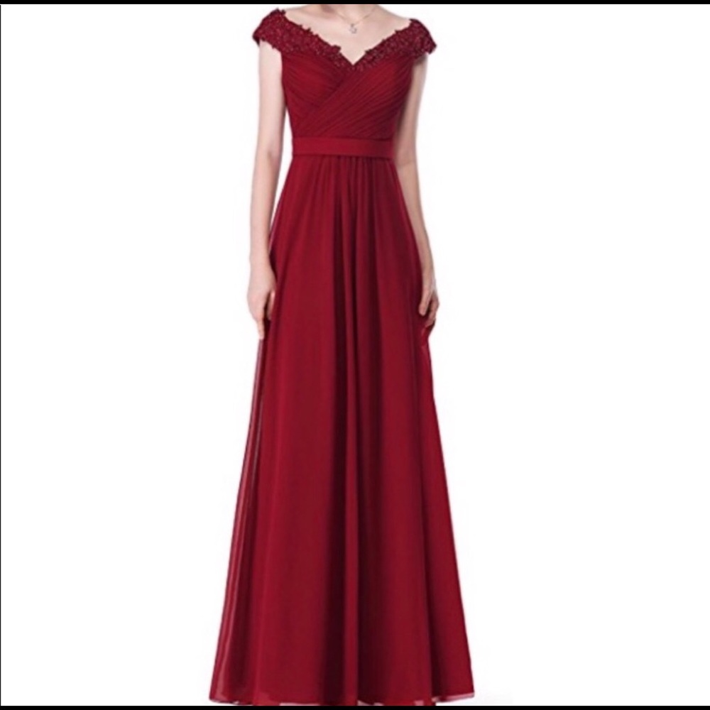 Burgundy formal dress size 6
